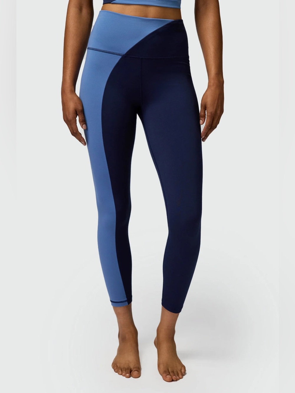 ✨ Spiritual Gangster Zoe Colorblock 7/8 Legging XL Midnight Navy Pacific Blue